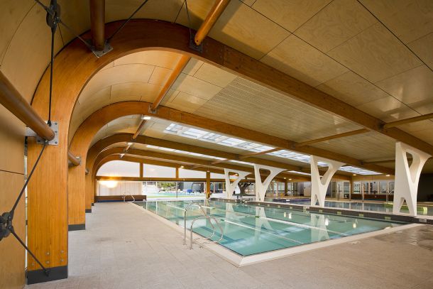 Austral AAA Marine plywood used in indoor swimming pool complex