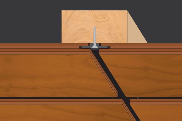 ShadowFIX, a concealed fixing system for Austral Plywoods plywood products