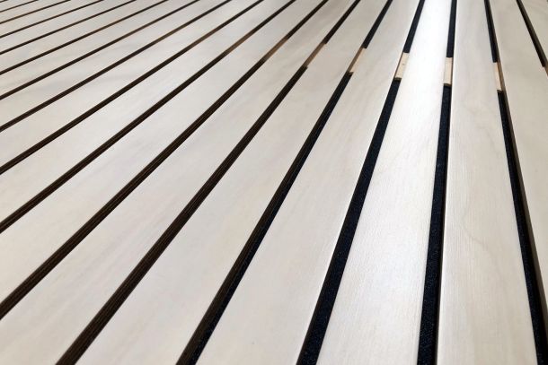 Austral Slatpanel as cost-effective decorative panel with slat styling.